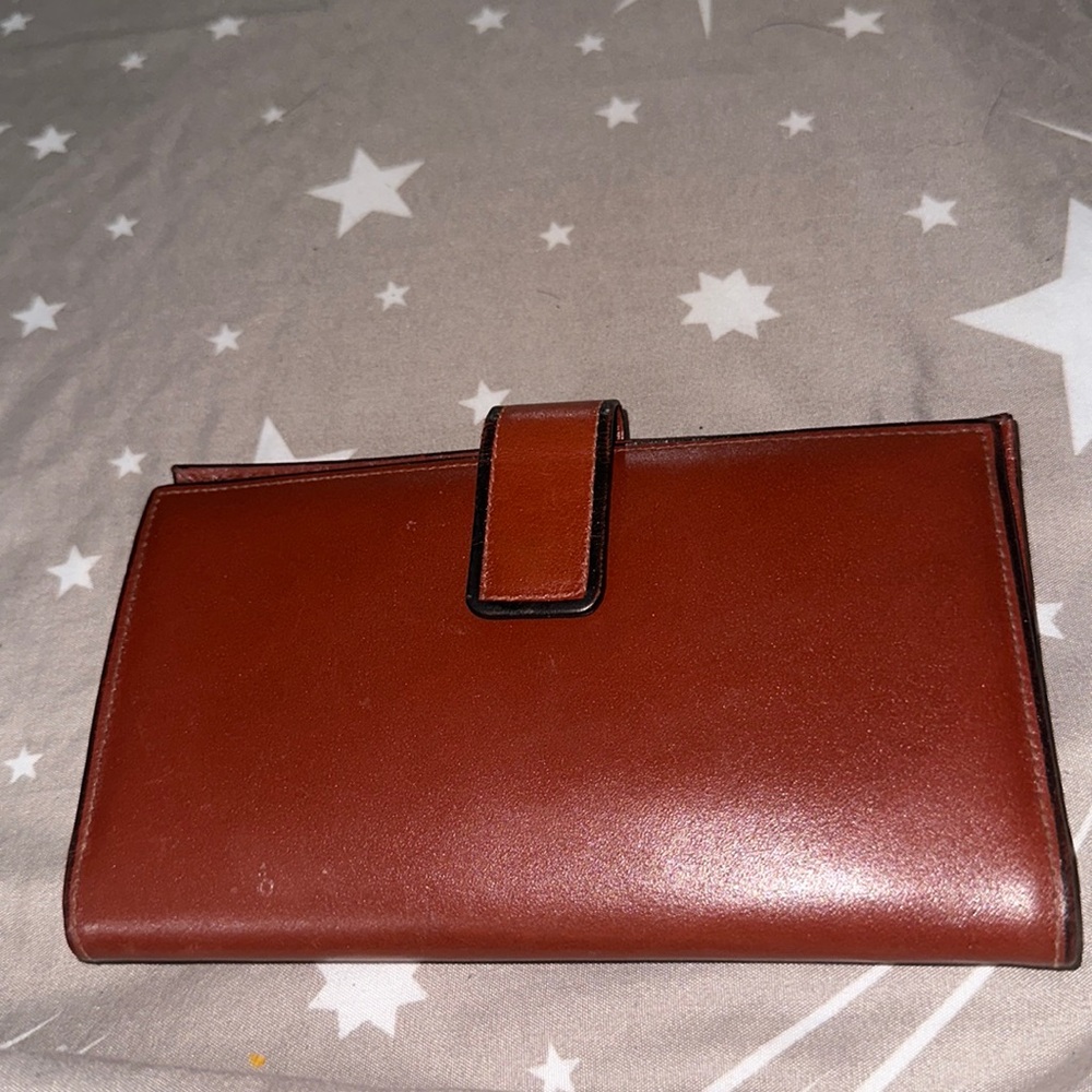 Baronet genuine leather brown big wallet with calculator holds 8 cards and kiss